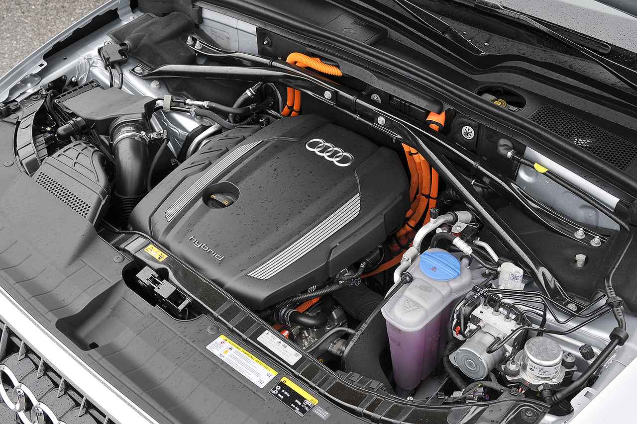画像: 2Lの直4ターボ+モーターのパワースペックは、他のアウディ ハイブリッド車と同じ。トランスミッションは8速AT。