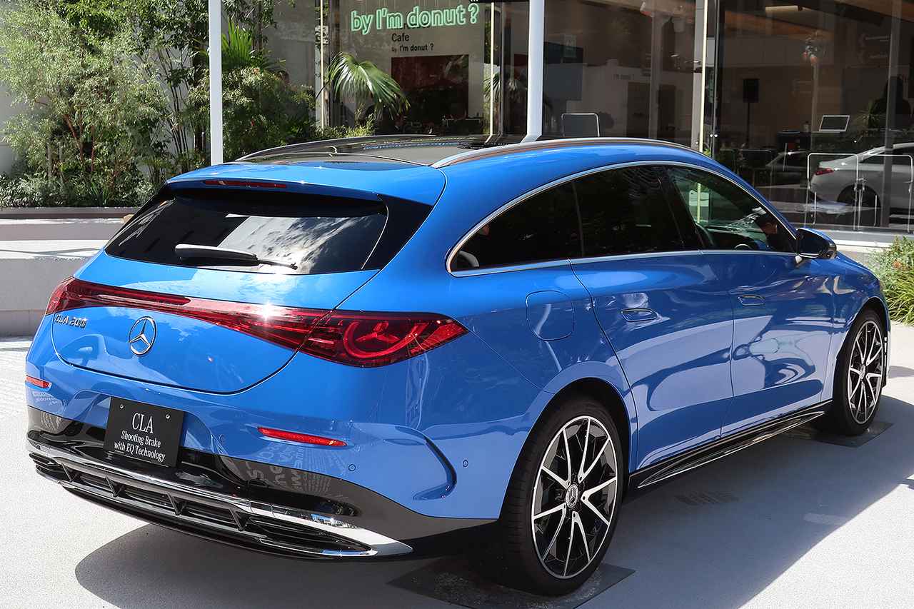画像: CLA200シューティングブレーク with EQテクノロジー。EQテクノロジーは、リアにモーターを搭載したRWDとなる。