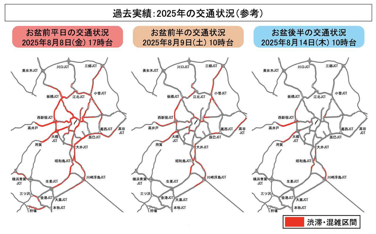 画像 : 2番目の画像 - 首都高渋滞予測カレンダー26-08 - Webモーターマガジン