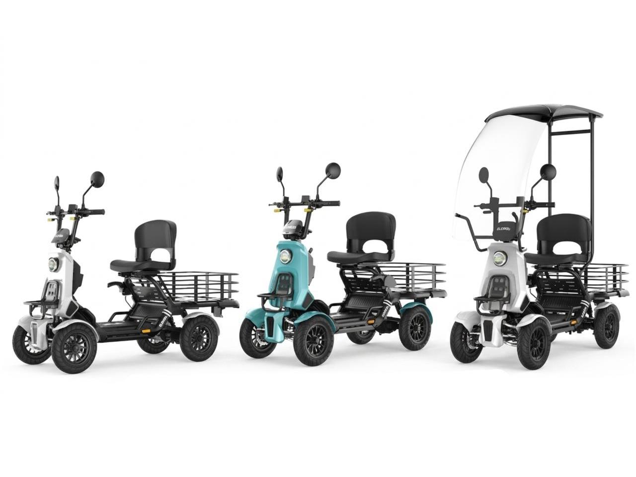 画像: 約46万円のひとり乗り四輪EV「エレキャリー」が登場。航続距離130km、積載容量100L超、雨でも安心な風防モデルも選べる特定小型原付 - Webモーターマガジン