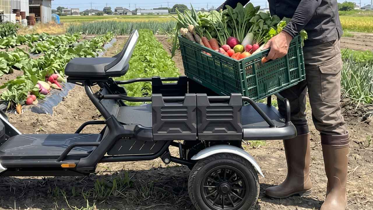 画像: 畑仕事も資材運搬も諦めない。免許返納世代に送る“身軽な移動と30kg積載”を叶える小さな軽トラ「ブレイズイーカーゴ」 - Webモーターマガジン