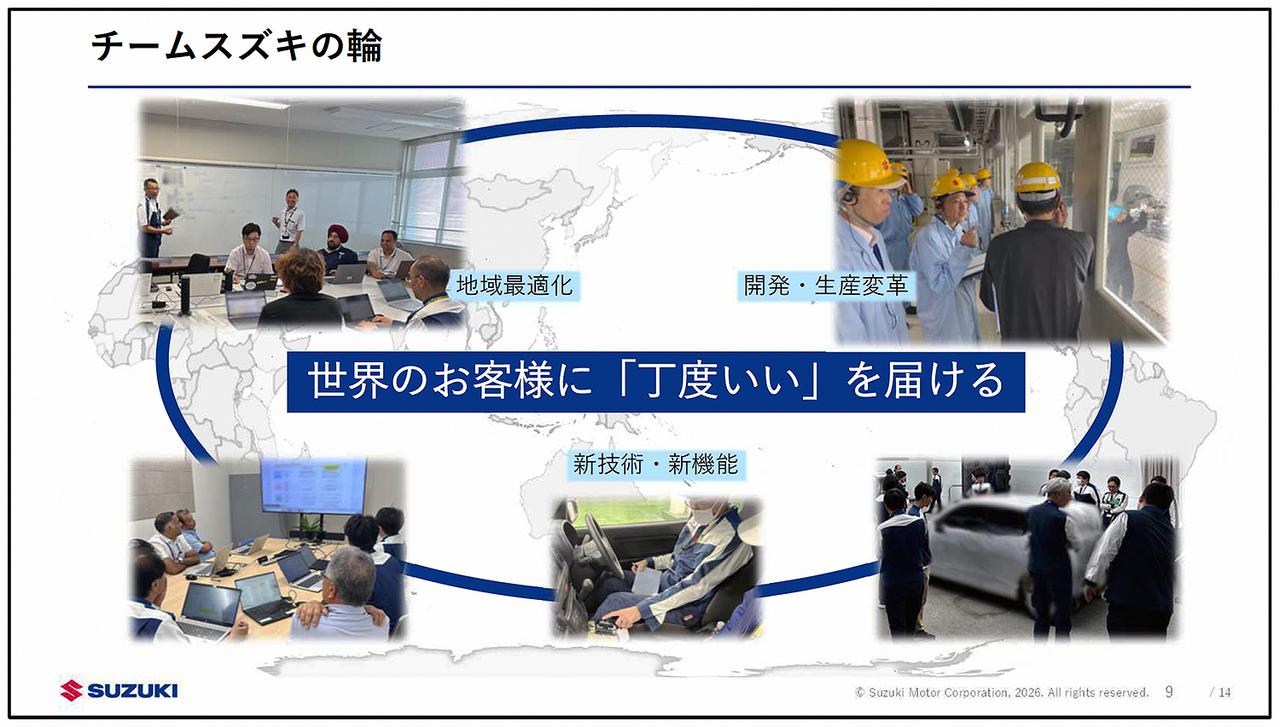 画像: グローバルなチームスズキで、地域に合わせた最適な商品をつくり上げていく。