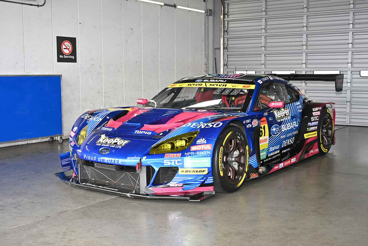 画像: 2026シーズンから水平対向6気筒エンジンを投入しパワーアップが図られた「SUBARU BRZ GT300」。
