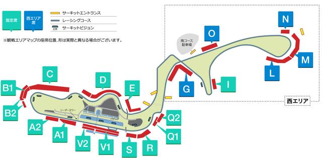 画像: 観覧エリアマップ www.suzukacircuit.jp