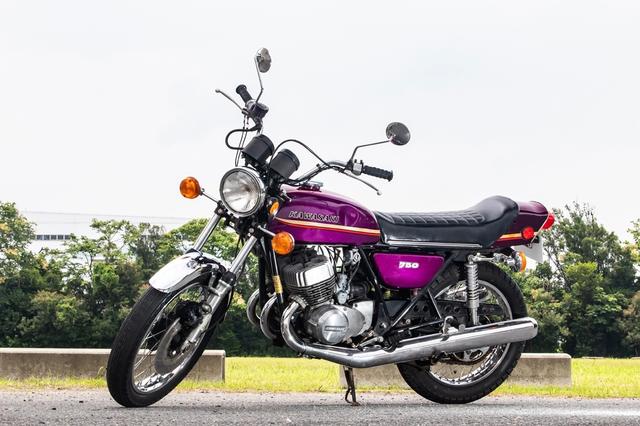 画像: ロットナンバー18:1973 KAWASAKI 750SS MACH Ⅳ H2A / H2F 予想落札価格 ¥1,300,000 - ¥2,200,000 カワサキのマッハシリーズの最大排気量モデルが、H2こと750SSです(輸出名マッハⅣ)。なおこの個体の走行距離は、9,224マイル(14,845km)とのことです。 bhauction.com