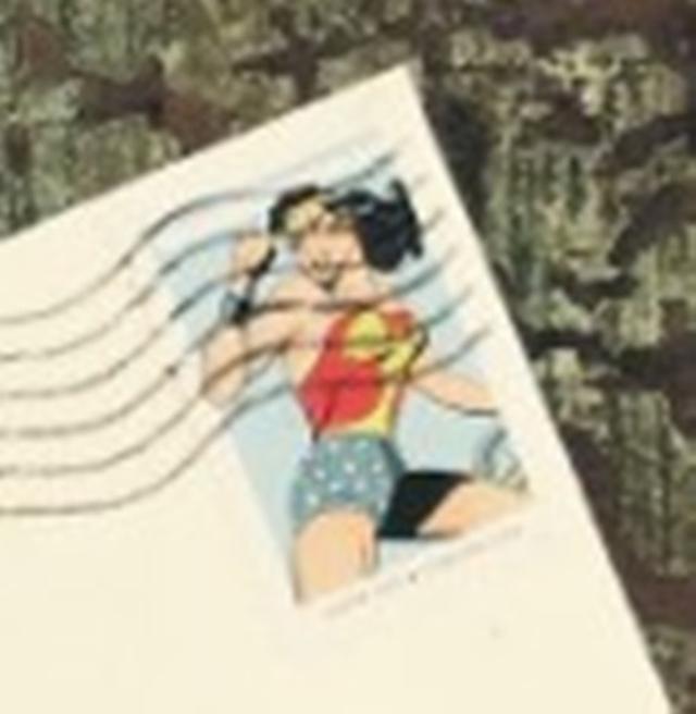 画像3: あの女性キャラの切手を使用
