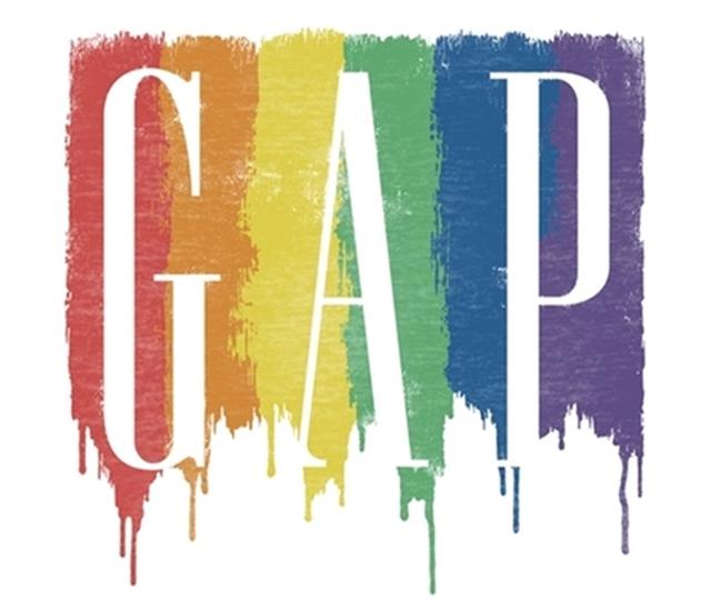 画像: 自由を抱きしめよう!GAPのロゴが期間限定でレインボーに変身