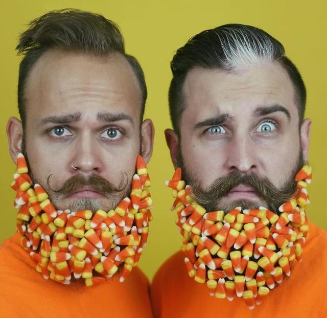 画像3: ひげにキラキラやお菓子をデコレーション