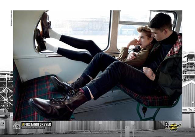 画像: ドクターマーチンの広告でアギネス・ディーンと共演。©Dr Martens
