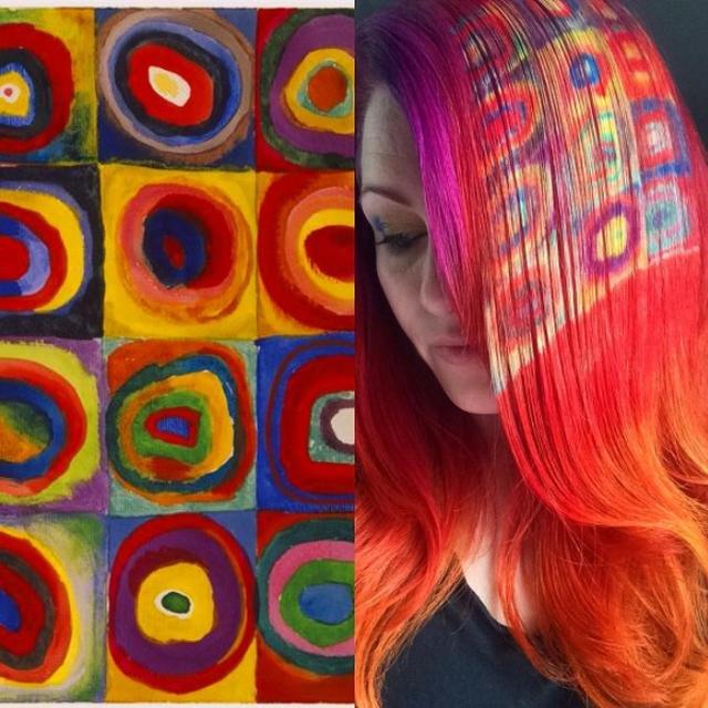 画像: ワシリー・カンディンスキーの「Color Study: Squares with Concentric Circles」