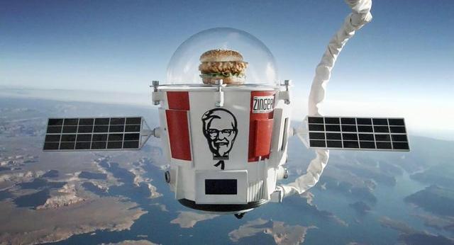 画像: KFCのバーガーが宇宙へ