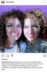 画像: 美容ブロガーが顔を黒く塗る「チョコレート・チャレンジ」をやって大炎上