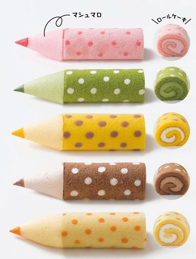 画像: 食べられる色えんぴつ、5色の色えんぴつロールケーキが大阪新阪急ホテルで発売