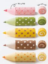 画像: 食べられる色えんぴつ、5色の色えんぴつロールケーキが大阪新阪急ホテルで発売
