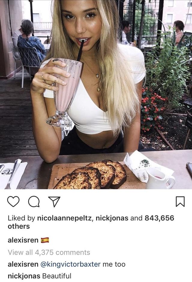 画像2: ニック・ジョナス、SNS界のセクシー美女の写真に思わずコメント