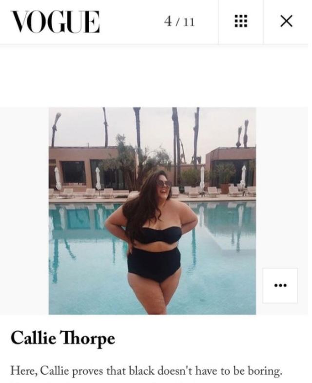 画像: 水着写真が英VOGUEに載り大喜び