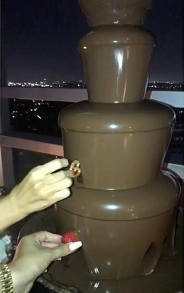 画像: ベランダでチョコ・フォンデュ!