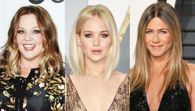 画像: 左から:メリッサ・マッカーシー、ジェニファー・ローレンス、ジェニファー・アニストン。