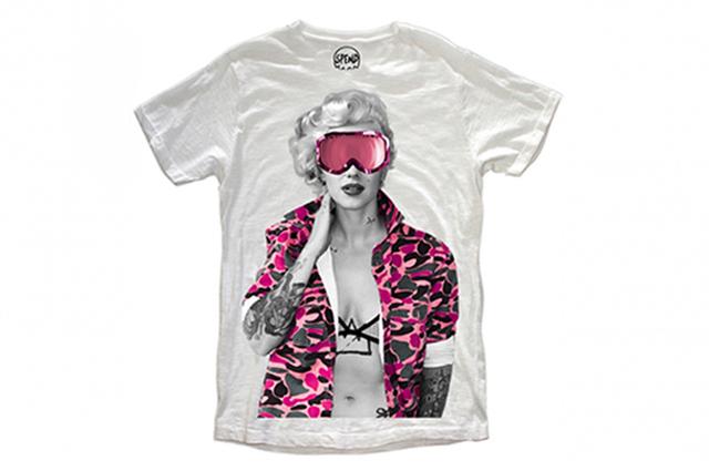 画像: SPEND / Tシャツ / MARILYN SNOW PINK 9,000円(税込9,720円)