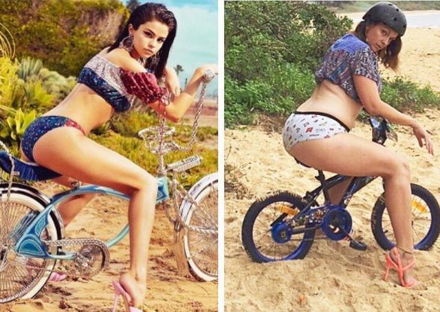 画像1: 普通の人がセレブのインスタ写真を真似するとこうなる