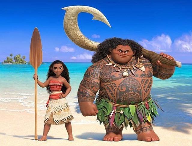 画像: 物語の主人公のモアナ(左)とマウイ(右)。©The Disney Moana/Instagram