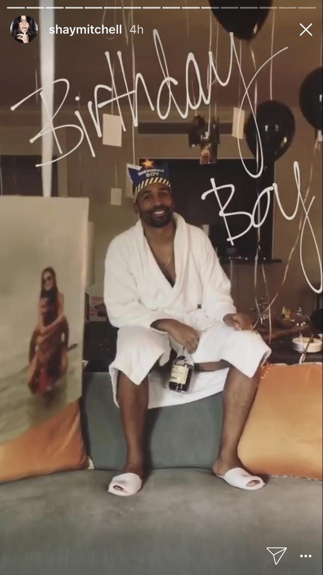 画像: シェイのインスタグラムストーリーには、幸せそうなマットの姿が。