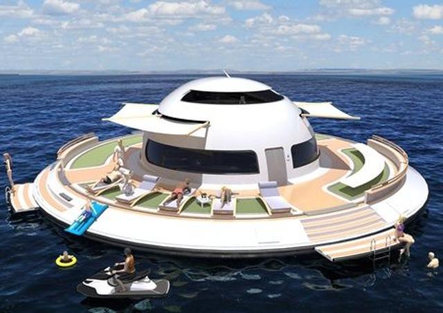 画像2: UFO形の海の乗り物