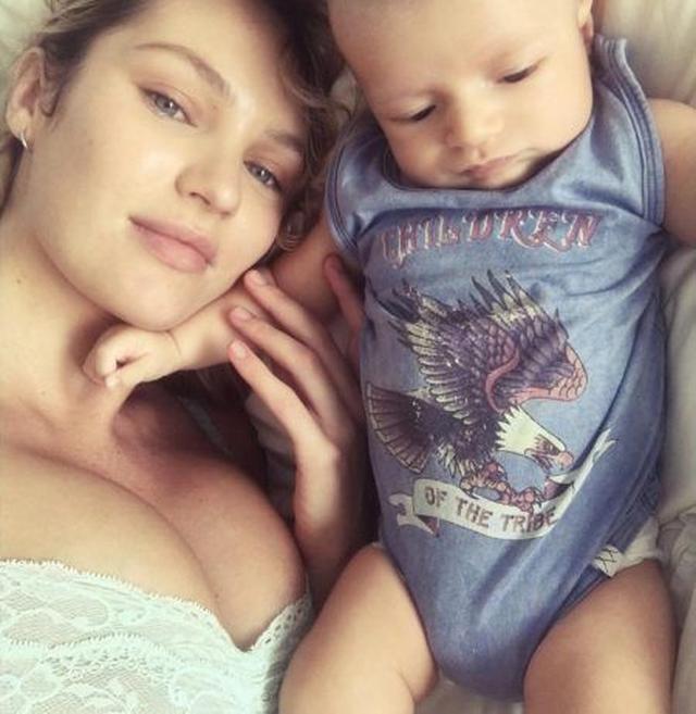 画像2: 新米ママ、キャンディスが長男とのキュートな写真を公開!セレブママたちの写真テク