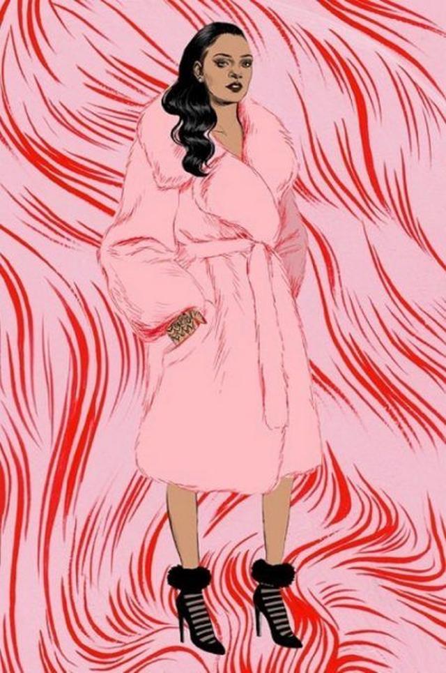 画像1: ファー、リボン、サンタ...リアーナのコラボ靴下にホリデーコレクションが追加!