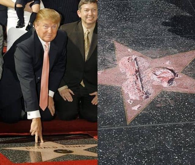 画像: 9位 「ハリウッドの殿堂」トランプ氏の星形を壊した男が逮捕 その驚きの動機とは?