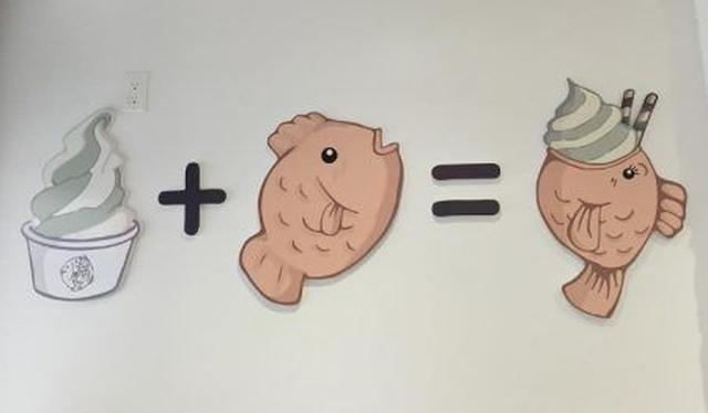 画像: 店内の壁に掲げられたキュートな方程式。