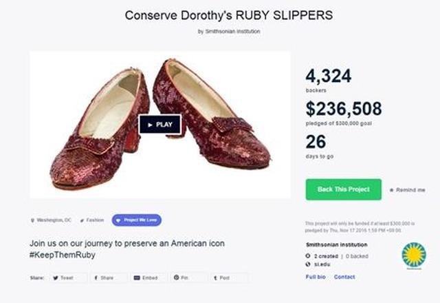 画像4: 『オズの魔法使い』でドロシーが履く「赤い靴」、修復費3,000万円を募集中!