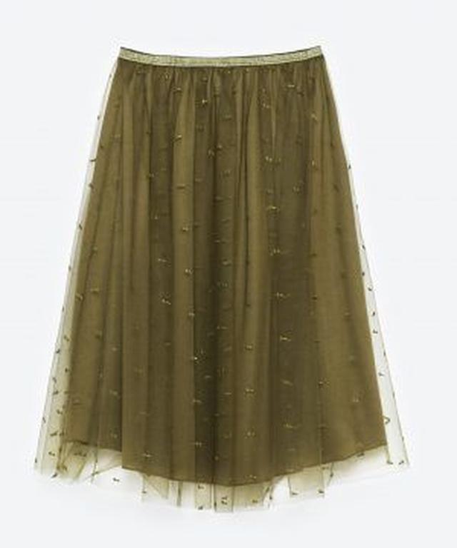 画像: ZARA チュールスカート ¥5,990