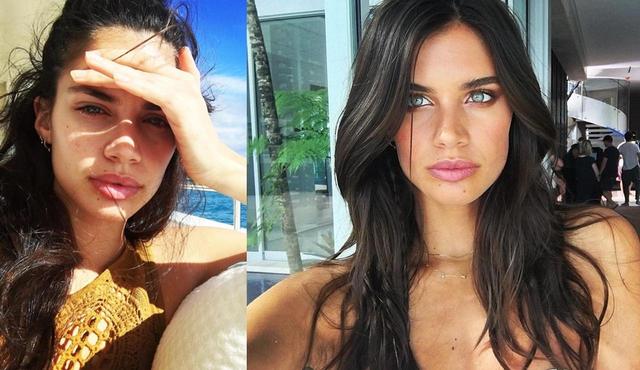 画像: ノーメイクでもきりっとした眉毛でエキゾチックな魅力のサラ。©instagram/sarasampaio