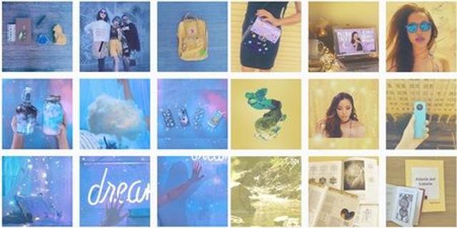 画像: ミシェルはだいたい9枚同じ色のものを投稿したら、次の色へ移行。 ©Michelle Phan