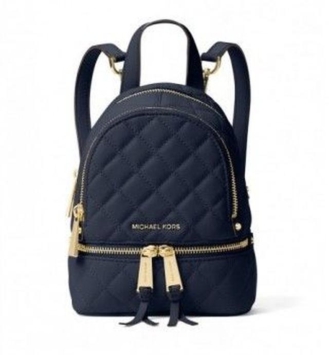 画像: REHA エクストラスモール キルティッド レザー バックパック