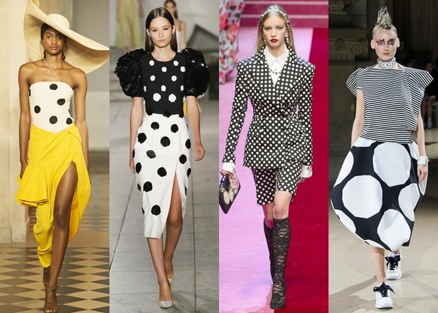 画像: 左から:Jacquemus, Carolina Herrera, Dolce & Gabbana, Junya Watanabe