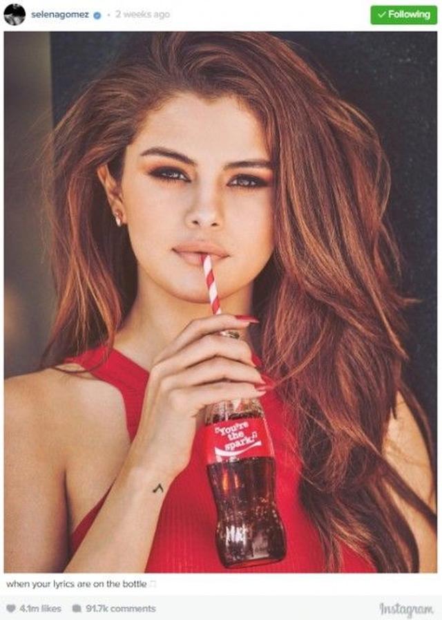 画像: インスタ女王セレーナがジャスティンの記録を更新!史上最多「いいね」の写真とは?