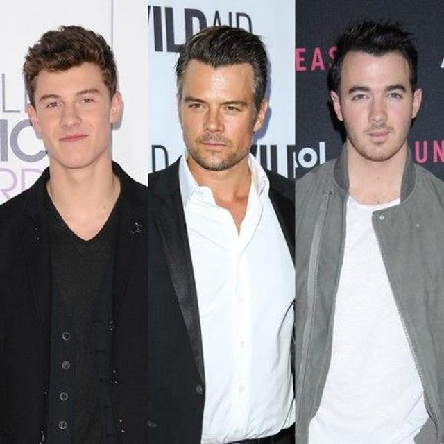 画像: 左からショーン・メンデス、ジョシュ・デュアメル、ケヴィン・ジョナス。