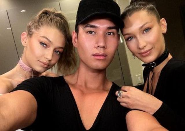 画像: モデル姉妹のジジ&ベラ・ハディッドと。パトリックは「いまどきの顔になれる」と人気セレブたちが絶対的な信頼を寄せる存在。