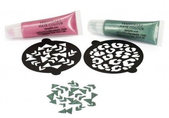 画像: ブームに乗って、最近ではステンシル型とテンポラリーカラー(1日染め)がセットになった商品も販売されるほど。 Ⓒcolormaniashop