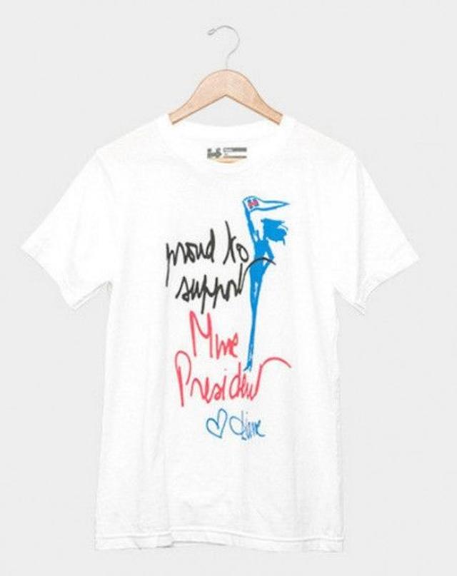 画像1: 人気デザイナーが手がける選挙Tシャツを着てセレブたちがヒラリー大統領候補を応援
