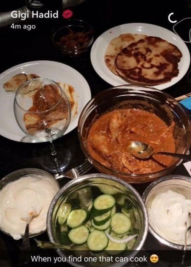 画像: ジジが公開したゼインの手料理。