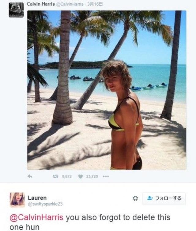 画像2: テイラー・スウィフトの7800万人のフォロワーが、カルヴィン・ハリスに忠告している