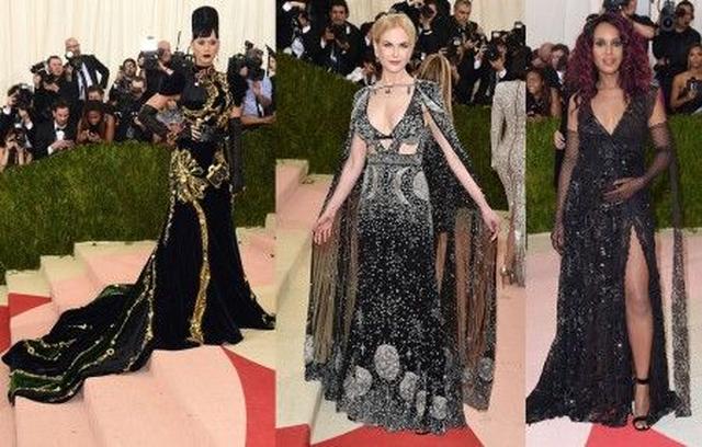 画像: 左から:ケイティ・ペリー<Prada>、ニコール・キッドマン<Alexander McQueen>、ケリー・ワシントン<Marc Jacobs>