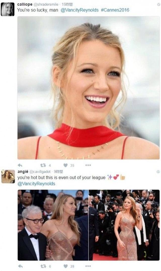 画像: ライアンがいいねしたファンの投稿。