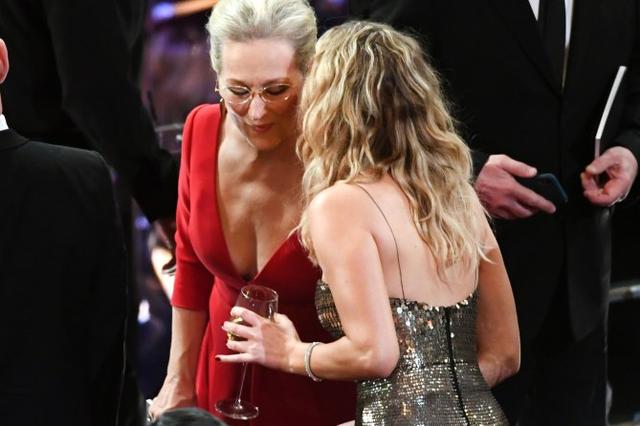 画像: 誰もが知る大女優メリル・ストリープと。 ©Twitter/ABC News