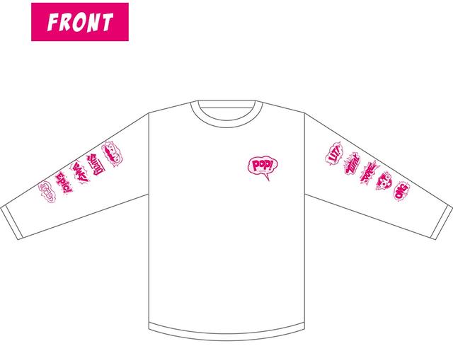 画像: Color:ホワイト Size:XL / XXL Price:¥4,500 ※バックプリントにはアーティスト・ラインナップが入ります。※通常のサイズよりも少し大きめボディになります