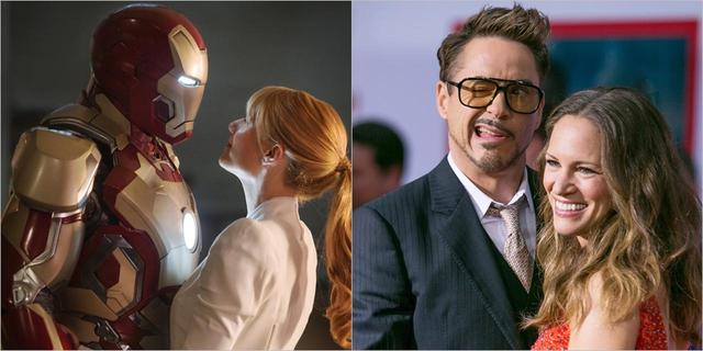 画像: (左)ペッパーはトニーの最愛の人。©2013 Marvel/(右)ロバートは妻の名前のタトゥーまで入れている愛妻家。