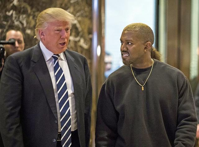 画像: 2016年12月、トランプタワーでトランプ大統領と面会したカニエ。